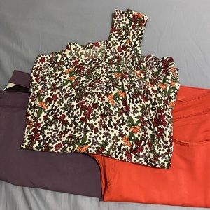 Bundled Outfit: 2 Pants and 1 Top 24W